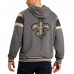 Толстовка на молнии New Orleans Saints G-III Sports by Carl Banks Extreme Full Back Reversible - Gray/Black