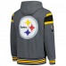 Кофта на молнии Pittsburgh Steelers G-III Sports by Carl Banks Extreme Full Back Reversible - Black/Gray