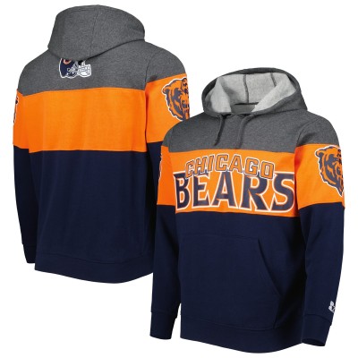 Толстовка Chicago Bears Starter Extreme - Navy/Heather Charcoal