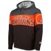 Толстовка Cleveland Browns Starter Extreme - Brown/Heather Charcoal