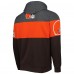 Толстовка Cleveland Browns Starter Extreme - Brown/Heather Charcoal