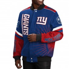 Куртка New York Giants G-III Sports by Carl Banks Extreme Redzone Full-Snap Varsity - Royal
