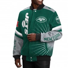 Куртка New York Jets G-III Sports by Carl Banks Extreme Redzone Full-Snap Varsity - Green