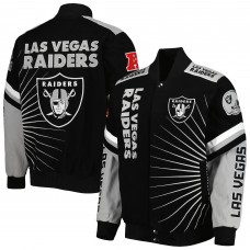 Куртка Las Vegas Raiders G-III Sports by Carl Banks Extreme Redzone Full-Snap Varsity - Black