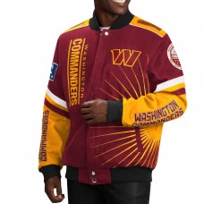 Куртка Washington Commanders G-III Sports by Carl Banks Extreme Redzone Full-Snap Varsity - Burgundy