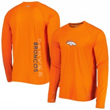 Футболка Denver Broncos MSX by Michael Strahan Interval Long Sleeve Raglan - Orange