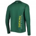 Футболка Green Bay Packers MSX by Michael Strahan Interval Long Sleeve Raglan - Green