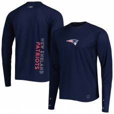 Футболка New England Patriots MSX by Michael Strahan Interval Long Sleeve Raglan - Navy