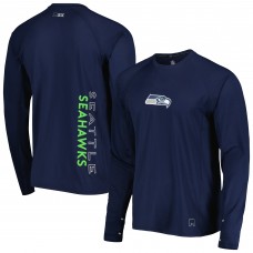 Футболка с длинным рукавом Seattle Seahawks MSX by Michael Strahan Interval Raglan - College Navy