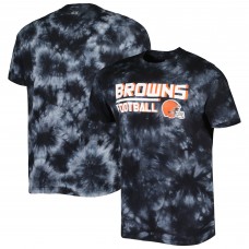 Cleveland Browns MSX by Michael Strahan Recovery Tie-Dye T-Shirt - Black
