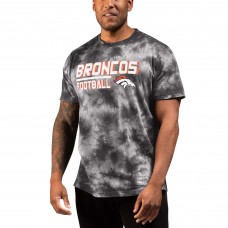 Denver Broncos MSX by Michael Strahan Recovery Tie-Dye T-Shirt - Black