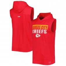 Kansas City Chiefs MSX by Michael Strahan Relay Sleeveless Pullover Hoodie - Red