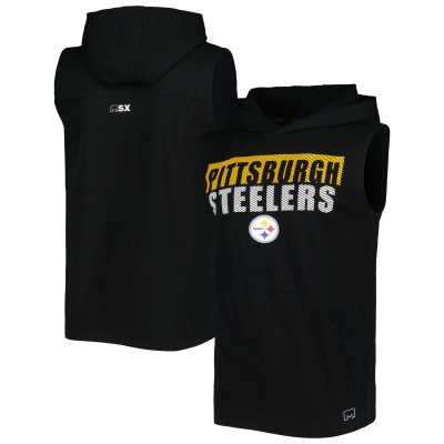 Толстовка Pittsburgh Steelers MSX by Michael Strahan Relay Sleeveless - Black