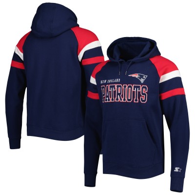 Толстовка New England Patriots Starter Draft Fleece Raglan - Navy