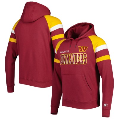 Толстовка Washington Commanders Starter Draft Fleece Raglan - Burgundy