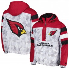 Куртка на короткой молнии Arizona Cardinals Starter Thursday Night Gridiron Raglan - White/Cardinal