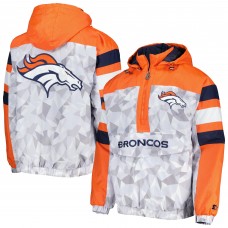 Куртка на короткой молнии Denver Broncos Starter Thursday Night Gridiron Raglan - White/Orange