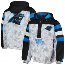 Куртка на короткой молнии Carolina Panthers Starter Thursday Night Gridiron Raglan - White/Black