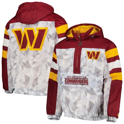 Куртка на короткой молнии Washington Commanders Starter Thursday Night Gridiron Raglan - White/Burgundy