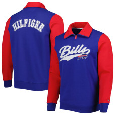 Свитшот Buffalo Bills Tommy Hilfiger Royal/Red Aiden Quarter-Zip Свитшот Buffalo Bills Tommy Hilfiger Royal/Red Aiden Quarter-Zip