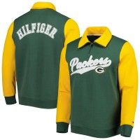 Кофта Green Bay Packers Tommy Hilfiger Green/Gold Aiden Quarter-Zip