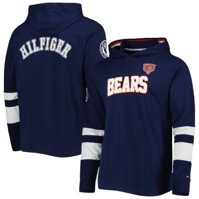Лонгслив с капюшоном Chicago Bears Tommy Hilfiger Alex - Navy/White