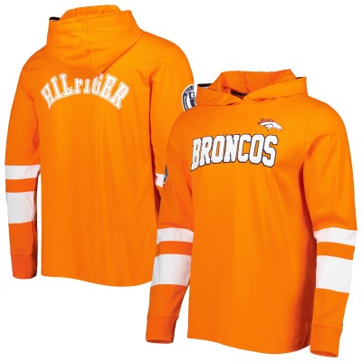 Лонгслив с капюшоном Denver Broncos Tommy Hilfiger Alex - Orange/White