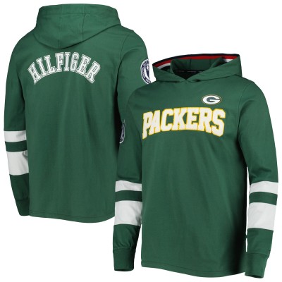 Лонгслив с капюшоном Green Bay Packers Tommy Hilfiger Alex - Green/White