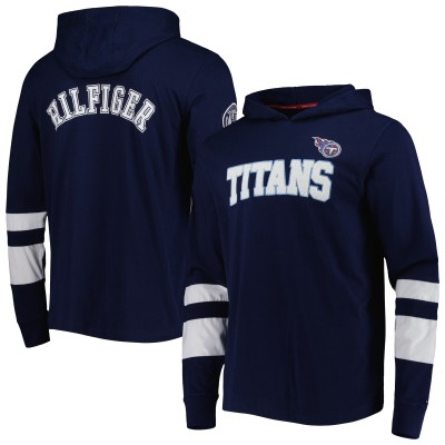Лонгслив с капюшоном Tennessee Titans Tommy Hilfiger Alex - Navy/White