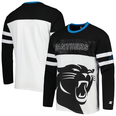 Футболка с длинным рукавом Carolina Panthers Starter Halftime - Black/White