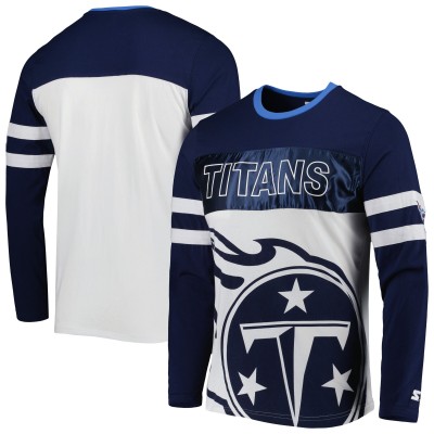 Футболка с длинным рукавом Tennessee Titans Starter Halftime - Navy/White