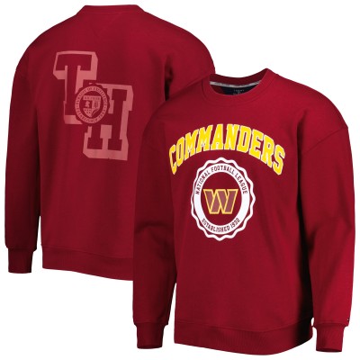 Свитшот Washington Commanders Tommy Hilfiger Ronald Crew - Burgundy