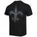 Футболка New Orleans Saints 47 Black Fast Track Tonal Highlight