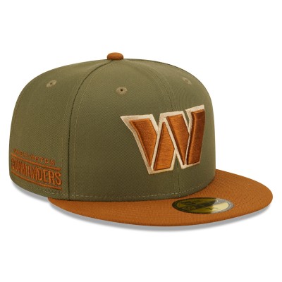 Бейсболка Washington Commanders New Era  Toasted Peanut 59FIFTY - Olive/Brown