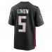 Игровая джерси Drake London Atlanta Falcons Nike 2022 NFL Draft First Round Pick - Black