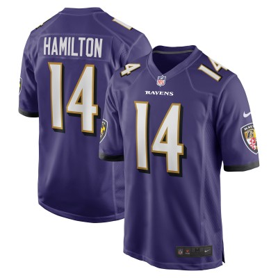 Игровая джерси Kyle Hamilton Baltimore Ravens Nike 2022 NFL Draft First Round Pick - Purple