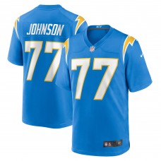 Игровая джерси Zion Johnson Los Angeles Chargers Nike Player Game - Powder Blue