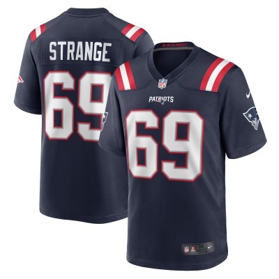 Игровая джерси Cole Strange New England Patriots Nike 2022 NFL Draft First Round Pick - Navy