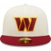 Бейсболка Washington Commanders New Era Tri-Chrome 59FIFTY - Cream/Burgundy