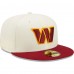 Бейсболка Washington Commanders New Era Tri-Chrome 59FIFTY - Cream/Burgundy