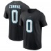 Футболка Matt Corral Carolina Panthers Nike Player Name & Number - Black Футболка Matt Corral Carolina Panthers Nike Player Name & Number - Black