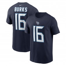 Футболка с номером Treylon Burks Tennessee Titans Nike - Navy
