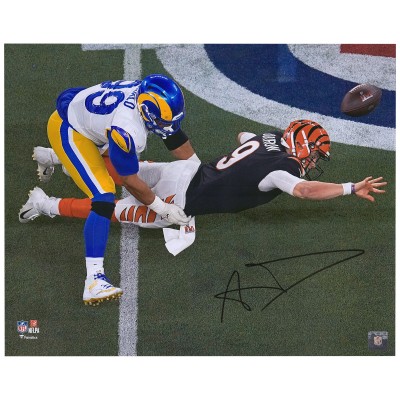Aaron Donald Los Angeles Rams Fanatics Authentic Autographed 16 x 20 Super Bowl LVI Champions Sack Photograph