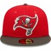 Бейсболка Tampa Bay Buccaneers New Era Super Bowl LV Letterman 59FIFTY - Red/Pewter