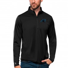 Кофта с длинным рукавом на короткой молнии Carolina Panthers Antigua Tribute- Black