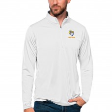 Кофта с длинным рукавом на короткой молнии Los Angeles Rams Antigua Tribute - White