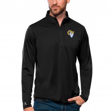 Кофта с длинным рукавом на короткой молнии Los Angeles Rams Antigua Tribute - Black