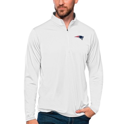 Кофта на короткой молнии New England Patriots Antigua Tribute Lightweight - White