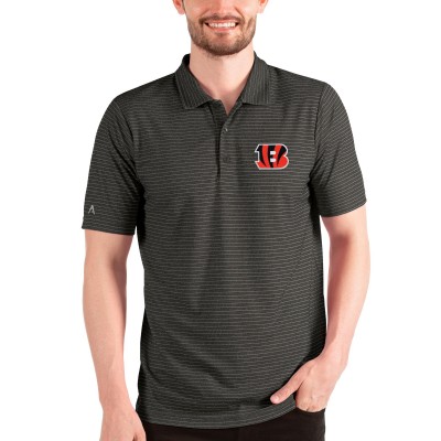 Поло Cincinnati Bengals Antigua Esteem - Heathered Black/Silver