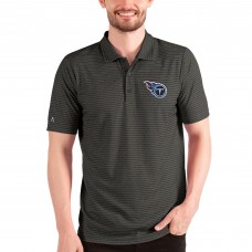 Поло Tennessee Titans Antigua Esteem - Heathered Black/Silver